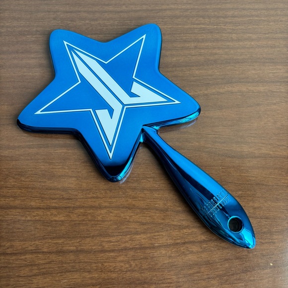 Jeffree Star Blue Chrome Shiny Hand Mirror - Picture 1 of 6